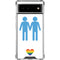 Blue Pride Google Pixel 6 Clear Case